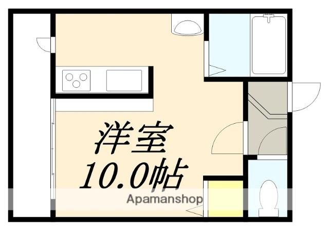 PASEO本町(ワンルーム/1階)の間取り写真