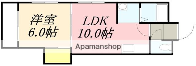 クオレ松陰(1LDK/4階)の間取り写真