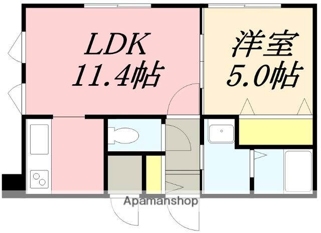 PERAZZI松陰(1LDK/1階)の間取り写真