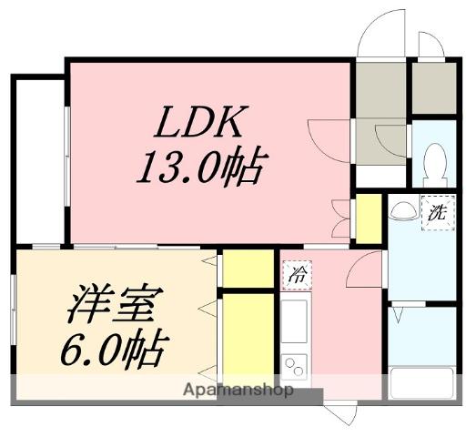 LIBEA MATOBA(1LDK/1階)の間取り写真