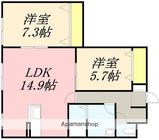 NEXTⅢ(2LDK/3階)の間取り写真