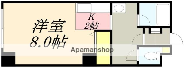 アールズコート港(1K/1階)の間取り写真