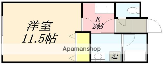 TOKU TRASUTO MINATO(1K/4階)の間取り写真