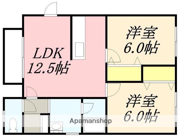 メゾンSTⅡ(2LDK/1階)の間取り写真