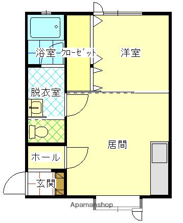 ハイツフォレスト(1LDK/2階)の間取り写真