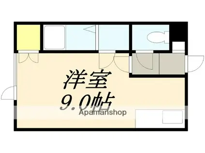 サニーパール田家(ワンルーム/1階)の間取り写真