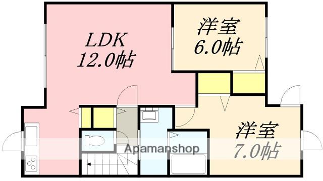 グラン・コスモ時任(2LDK/2階)の間取り写真