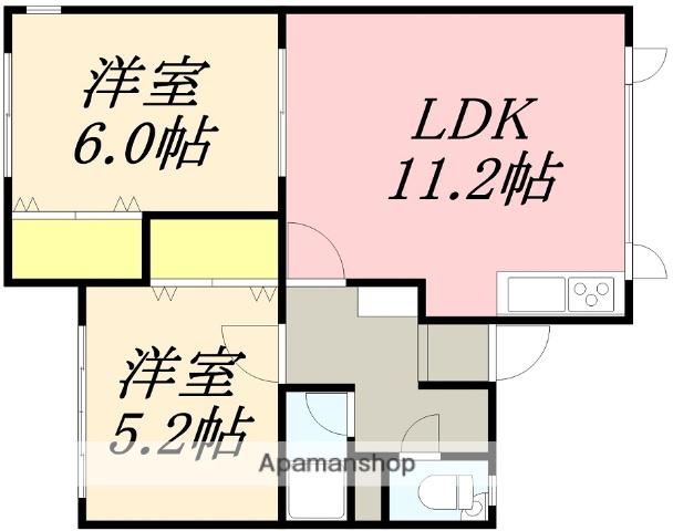 コートアベニュー901(2LDK/2階)の間取り写真
