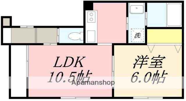 アルボラァダ富岡(1LDK/2階)の間取り写真