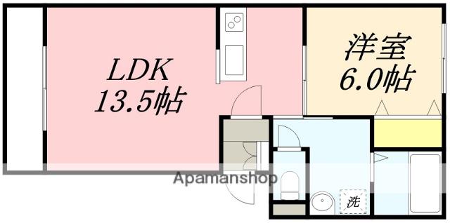 ティグレウーノ(1LDK/1階)の間取り写真