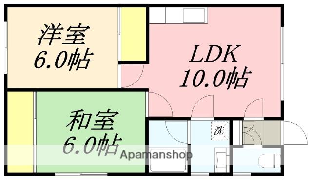 グラシア湯川2丁目(2LDK/1階)の間取り写真