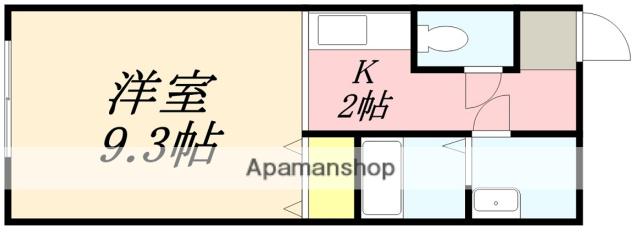 アンビシャス(ワンルーム/1階)の間取り写真