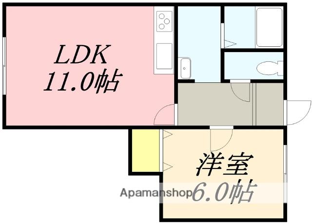 センチュリー七飯(1LDK/2階)の間取り写真