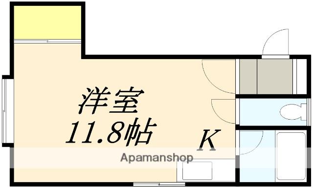 Y´S弐番館B棟(ワンルーム/2階)の間取り写真