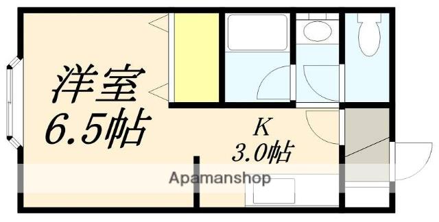 アカデミー36(1K/1階)の間取り写真