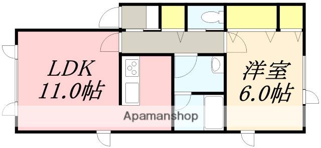CASA DOMINGO(1LDK/2階)の間取り写真