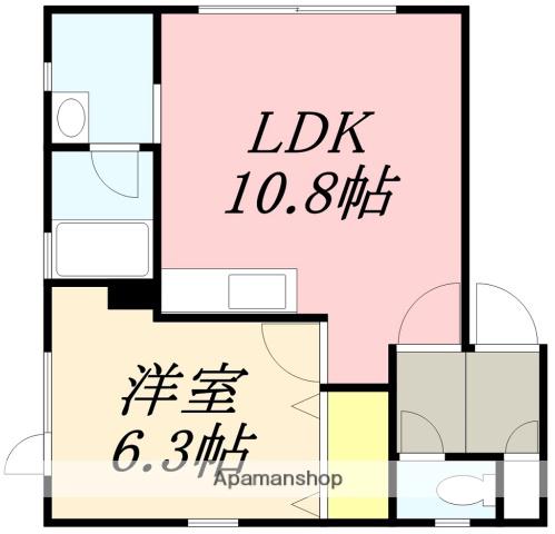 ヤマニハウスⅦ(1LDK/2階)の間取り写真