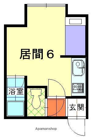 神山コスモビル(ワンルーム/3階)の間取り写真