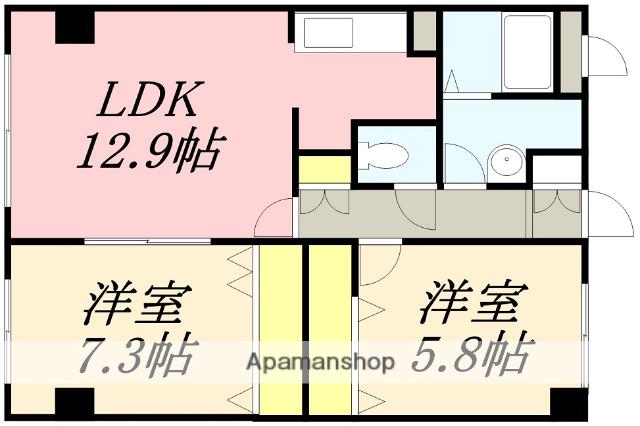 レジデンスKOUEI(2LDK/3階)の間取り写真