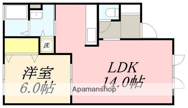 ぴゅあすずかけ(1LDK/1階)の間取り写真