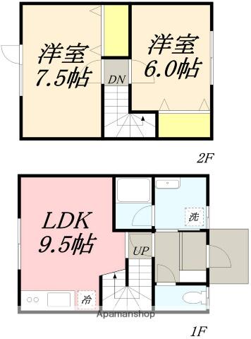 MIZUSHIMA詩音2003(2LDK/1階)の間取り写真