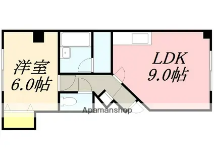 ドーホーマンションⅠ(1LDK/1階)の間取り写真