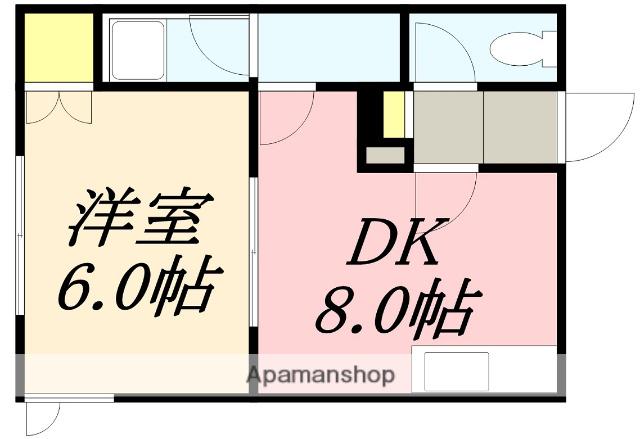 サンシティタカダ(1DK/1階)の間取り写真