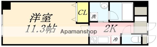 LUMIERE MIHARA(1K/4階)の間取り写真