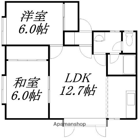JOY・HOUSE(2LDK/2階)の間取り写真