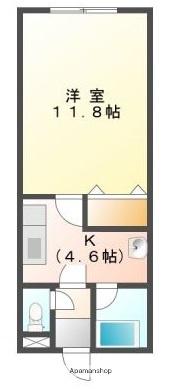 TOKU TRASUTO Ⅴ(1K/4階)の間取り写真