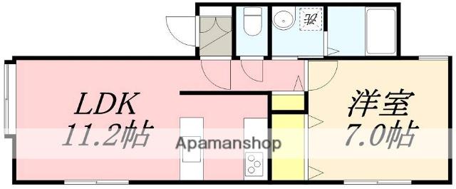 フェリーチェ(1LDK/1階)の間取り写真