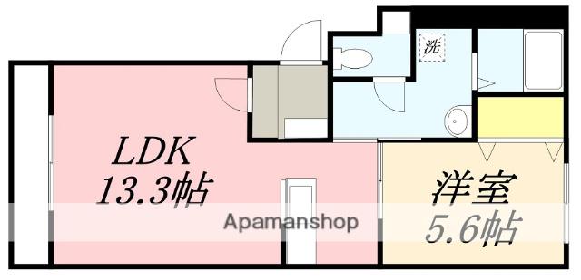 RI AXIANO(1LDK/1階)の間取り写真