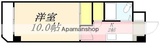 アーバン竹内(1K/3階)の間取り写真