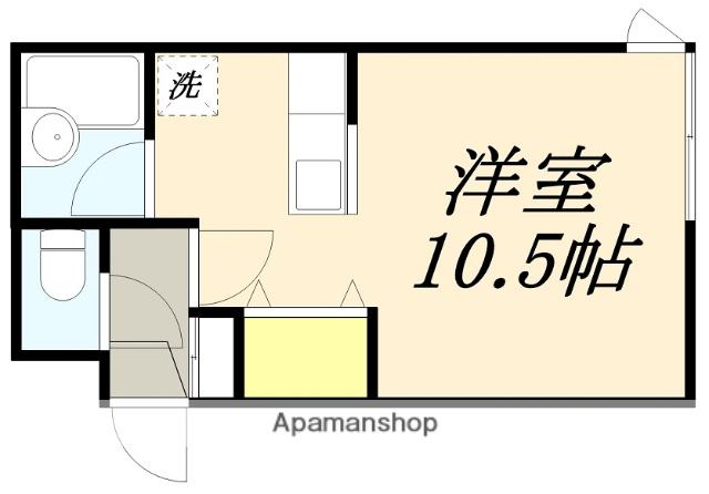 クレステージ宮前(1K/1階)の間取り写真