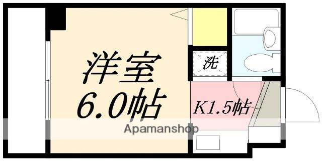 SKY COURT HAKODATE(1K/5階)の間取り写真