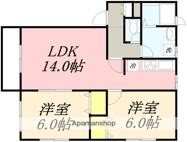 ライフタウンズ(2LDK/1階)の間取り写真
