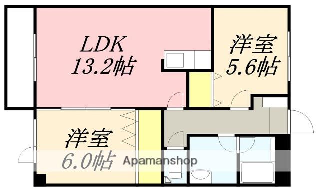 AGE35(2LDK/3階)の間取り写真