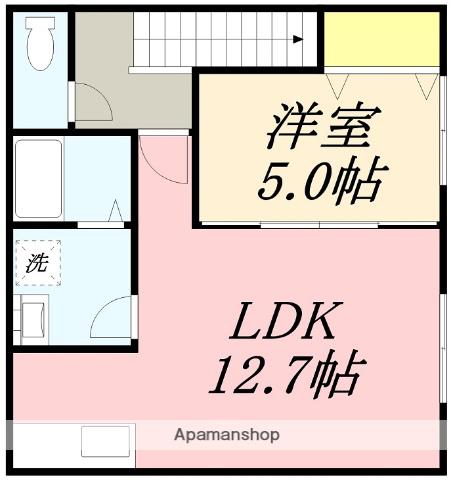 グロリー(1LDK/2階)の間取り写真