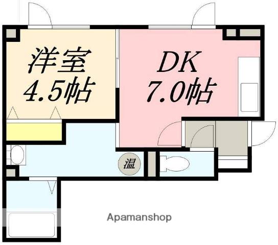 MARINE SIDE HOUSE 3(1DK/2階)の間取り写真