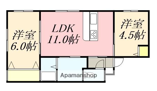 CONSOLATA田家(2LDK/3階)の間取り写真