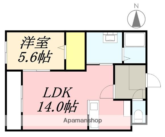 LA SHARMA(1LDK/2階)の間取り写真