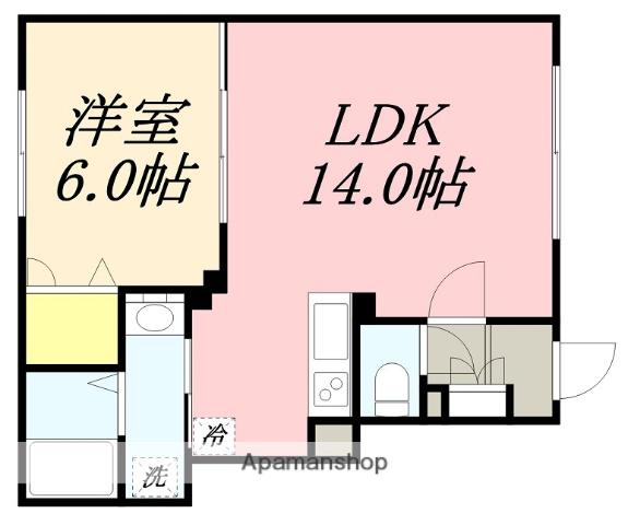 マグノリアⅠ(1LDK/1階)の間取り写真