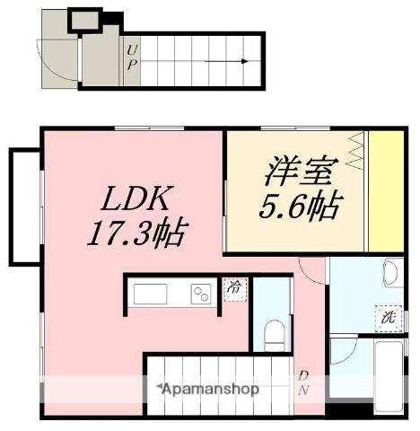 AMBITION深堀C(1LDK/2階)の間取り写真