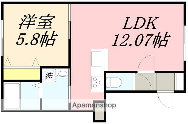 ABITARE SHINKAWA(1LDK/3階)の間取り写真