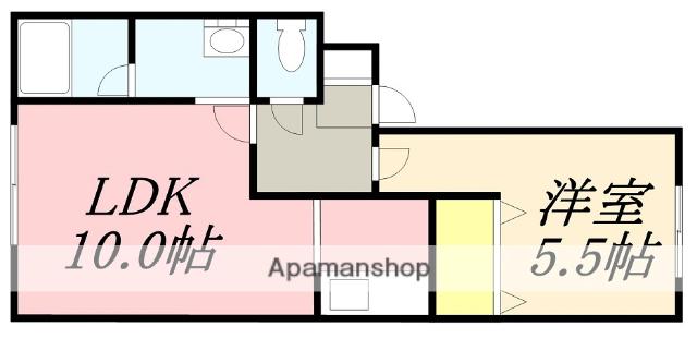 サプリームⅡ(1LDK/1階)の間取り写真
