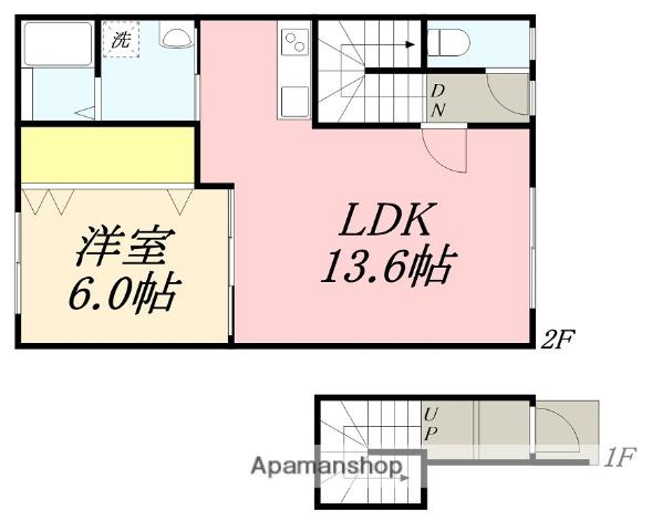 ビラミカエルNO.13(1LDK/2階)の間取り写真