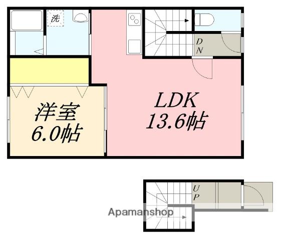 ビラミカエルNO.12(1LDK/2階)の間取り写真