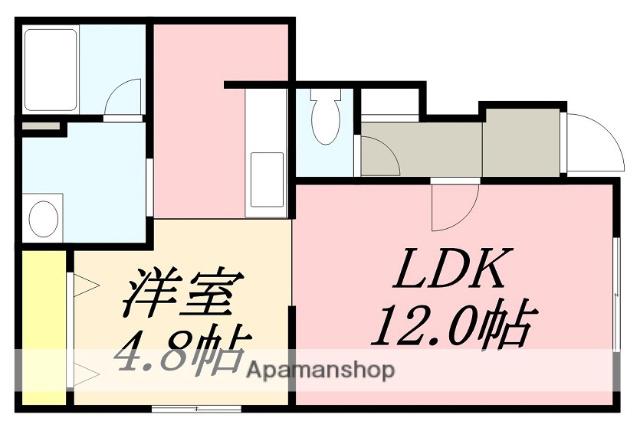 QUESERAⅤ(1LDK/1階)の間取り写真