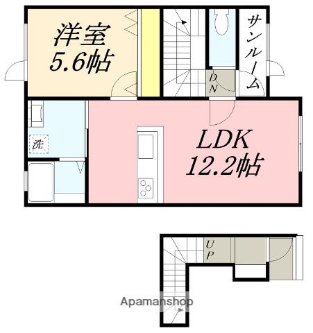 INVOKEⅡ(1LDK/2階)の間取り写真