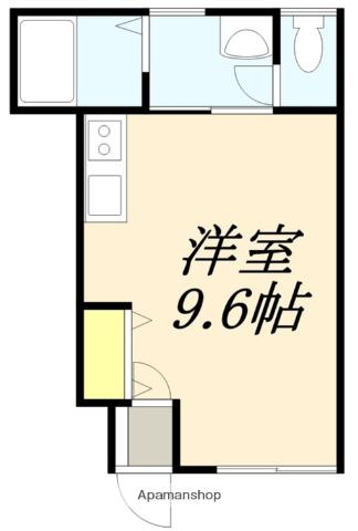 リーブルメゾンⅤ(ワンルーム/1階)の間取り写真